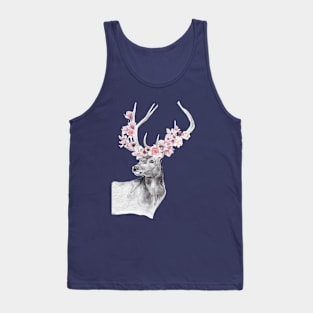 A Buck Watercolor Portrait Tank Top